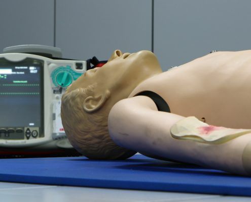 Defibrillator and CPR training provided by GSTS Security Services and SIA training in Liverpool Merseyside