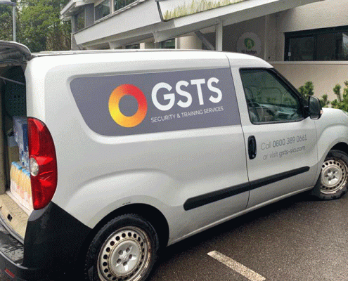 GSTS assisting The Princes Group in delivering supplies to charities in Cardiff